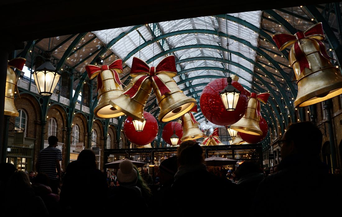 Covent Garden Market with Christmas decorations, Christmas festivals in London 2026
