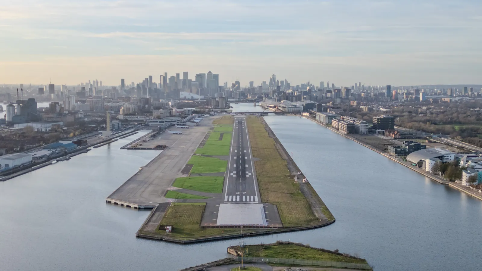 London City Airport in the Royal Docks, east London - London to London City Airport transfer