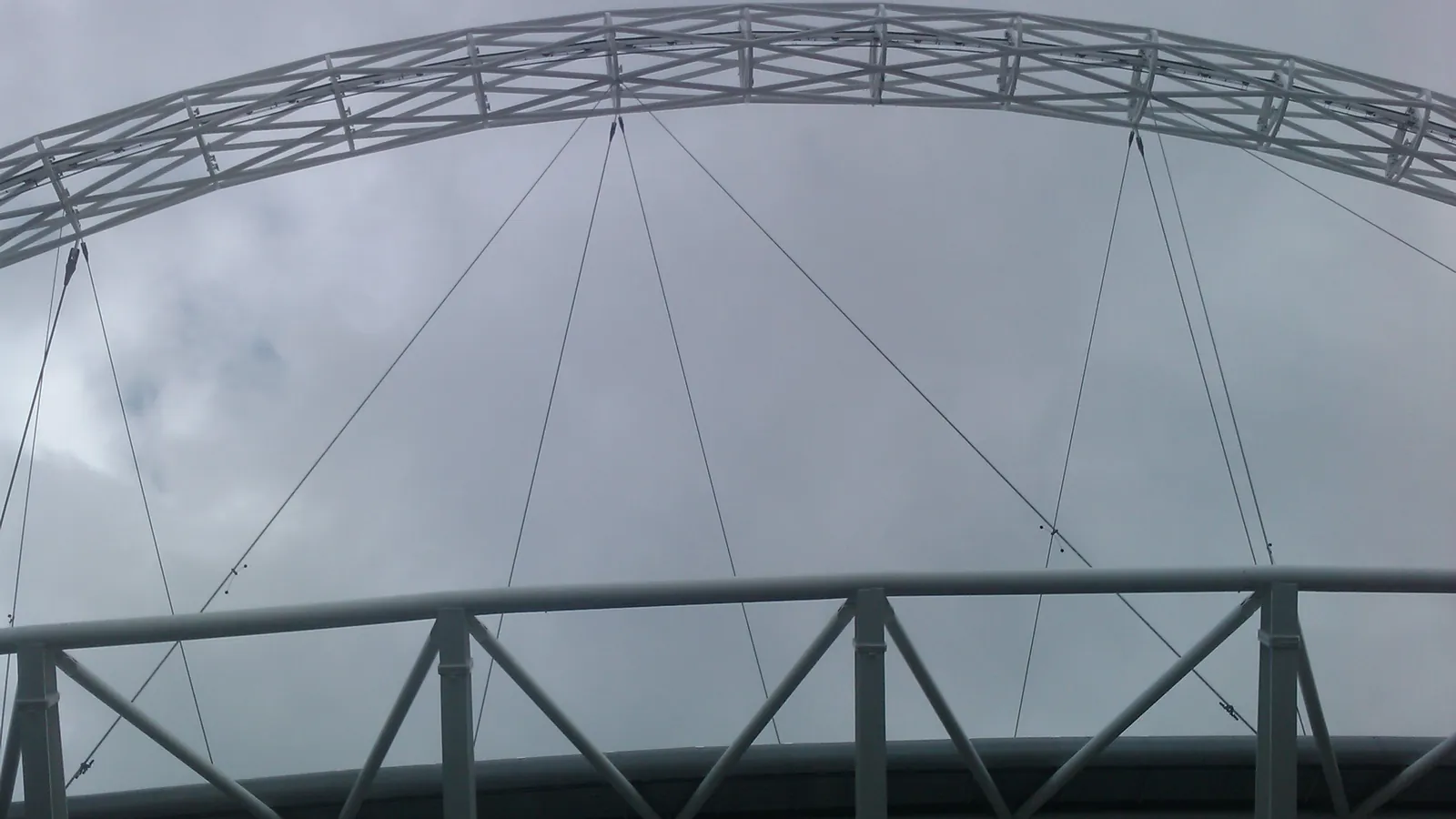 Wembley Stadium arch and walkway, Wembley Park - Luton Airport to Wembley transfer