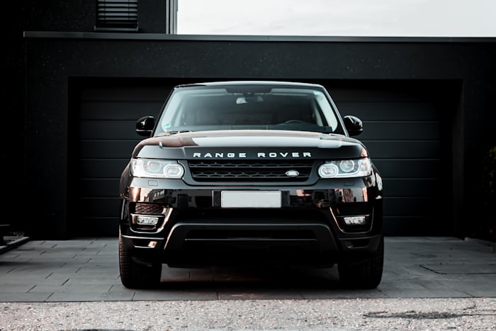 Black Range Rover Sport, an executive vehicle used for Goodwood event transfers