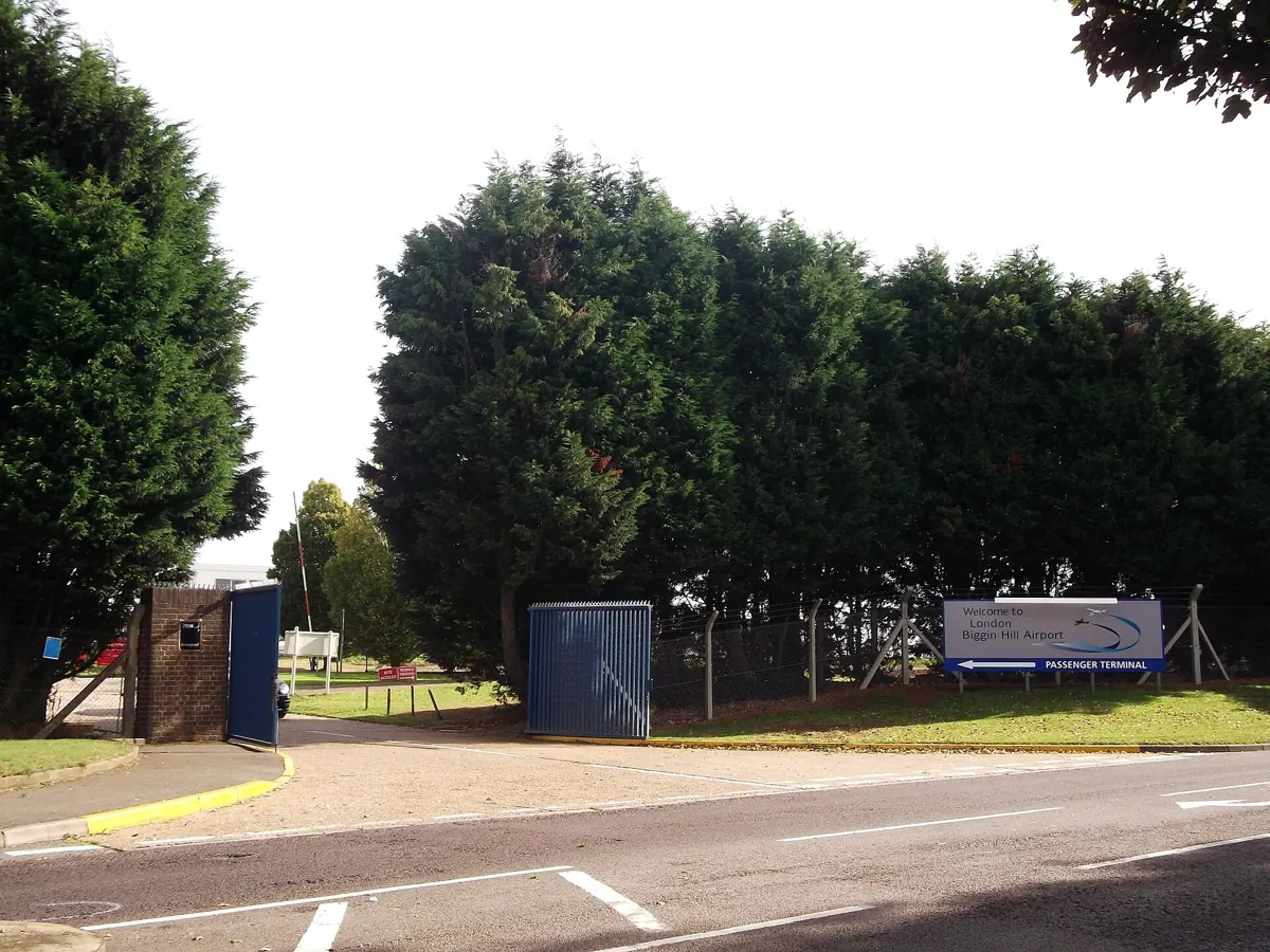Entrance to London Biggin Hill Airport, Bromley