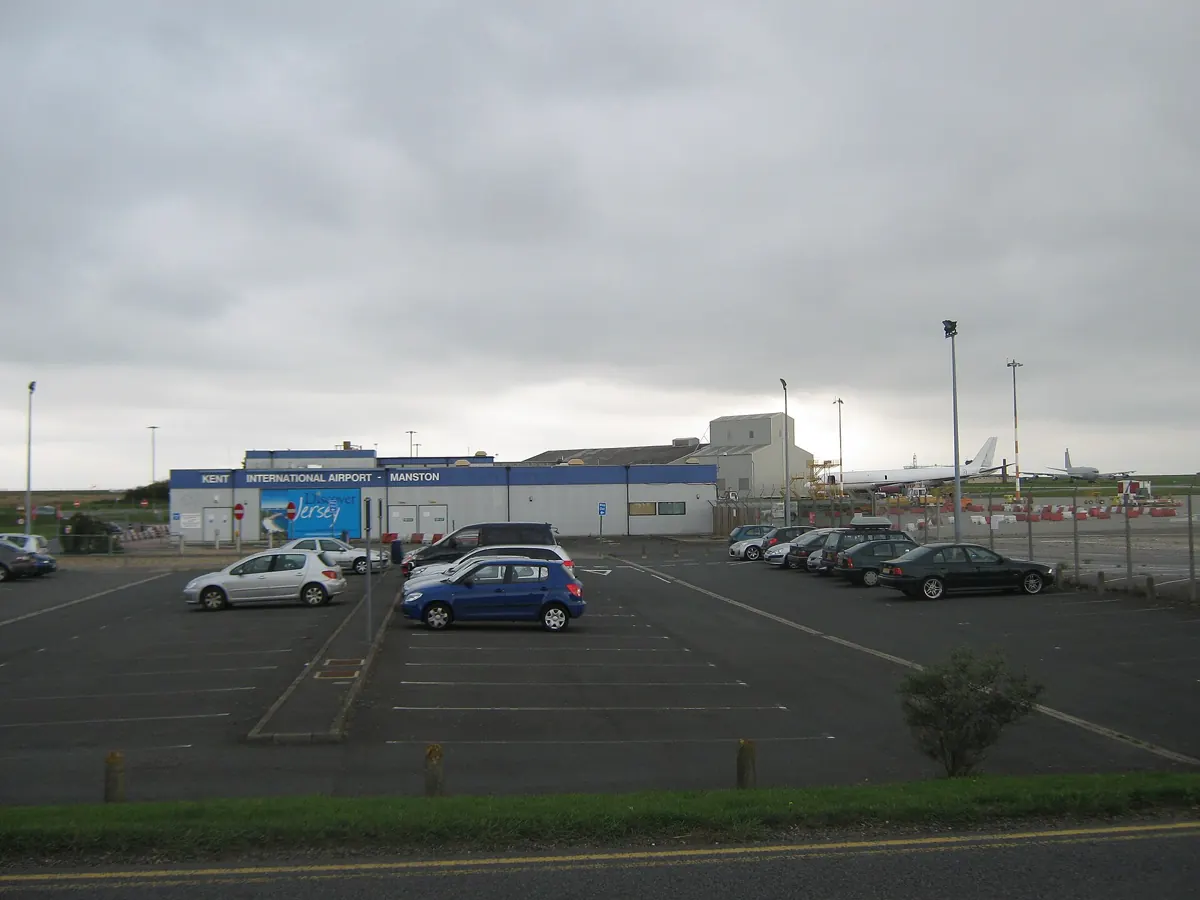 The former passenger terminal at Manston Airport, Kent